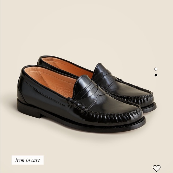 NWT JCREW WINONA LEATHER LOAFERS - new with box! - Picture 1 of 5